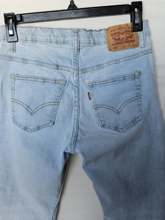 Levi's Light Blue Slim Straight Kid's Jeans - Picture 6 of 16